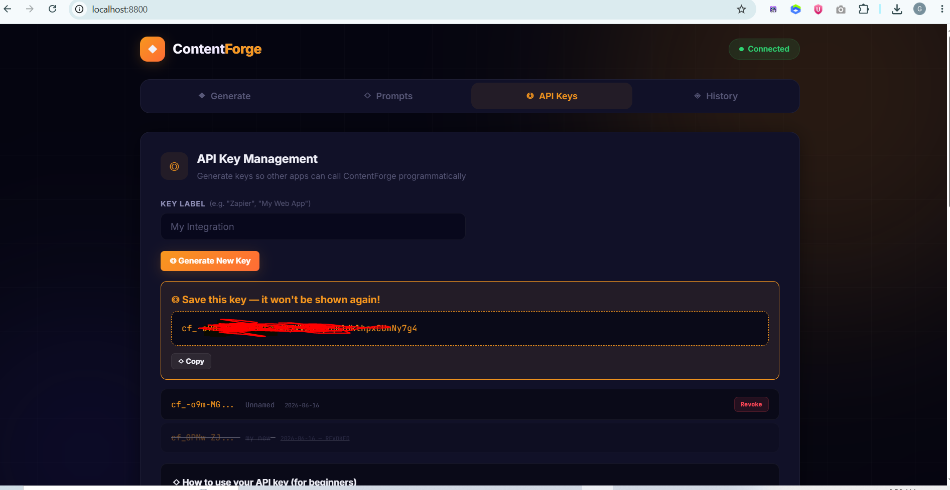 Prompt library preview